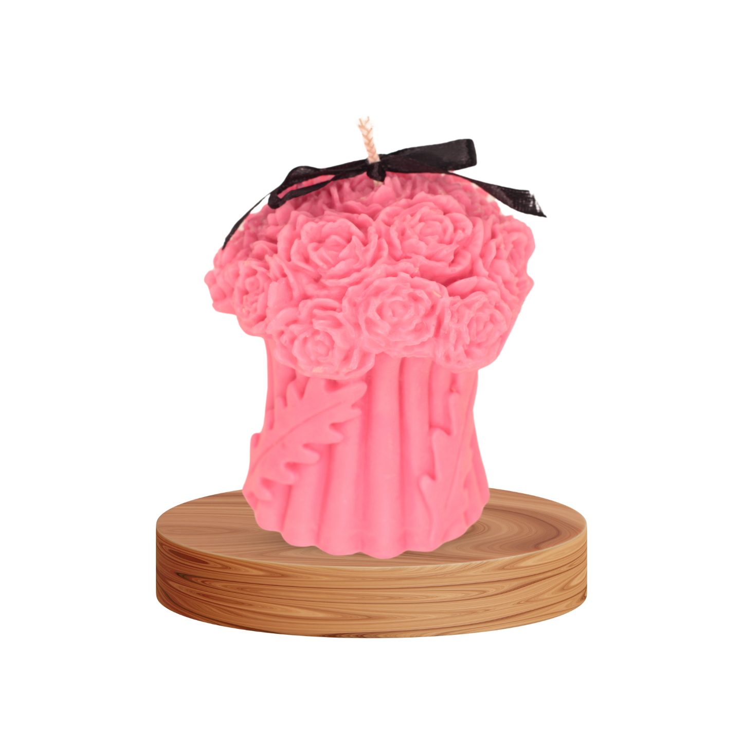 Whispers of Spring: Scented Candles (Floral Bloom 223 gm) Pink