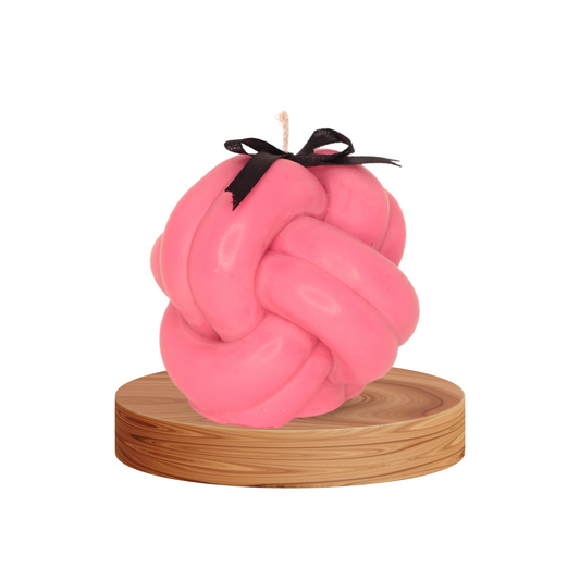 Whispers of Spring: Scented Candles (Knot of Light 350gm) Pink