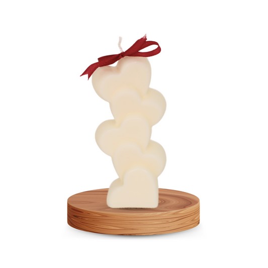 Citrus Grove: Scented Candles (Heart Stack 80gm)