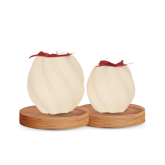 Citrus Grove: Scented Candles (Curve sculpt 500gm) (Set of 2)