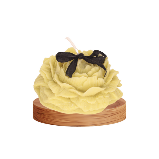 Whispers of Spring: Scented Candles (Sculpted Petal) Lime
