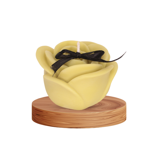 Whispers of Spring: Scented Candles (Flat Rose 100gm) Lime