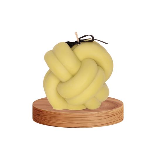 Whispers of Spring: Scented Candles (Knot of Light 350gm) Lime
