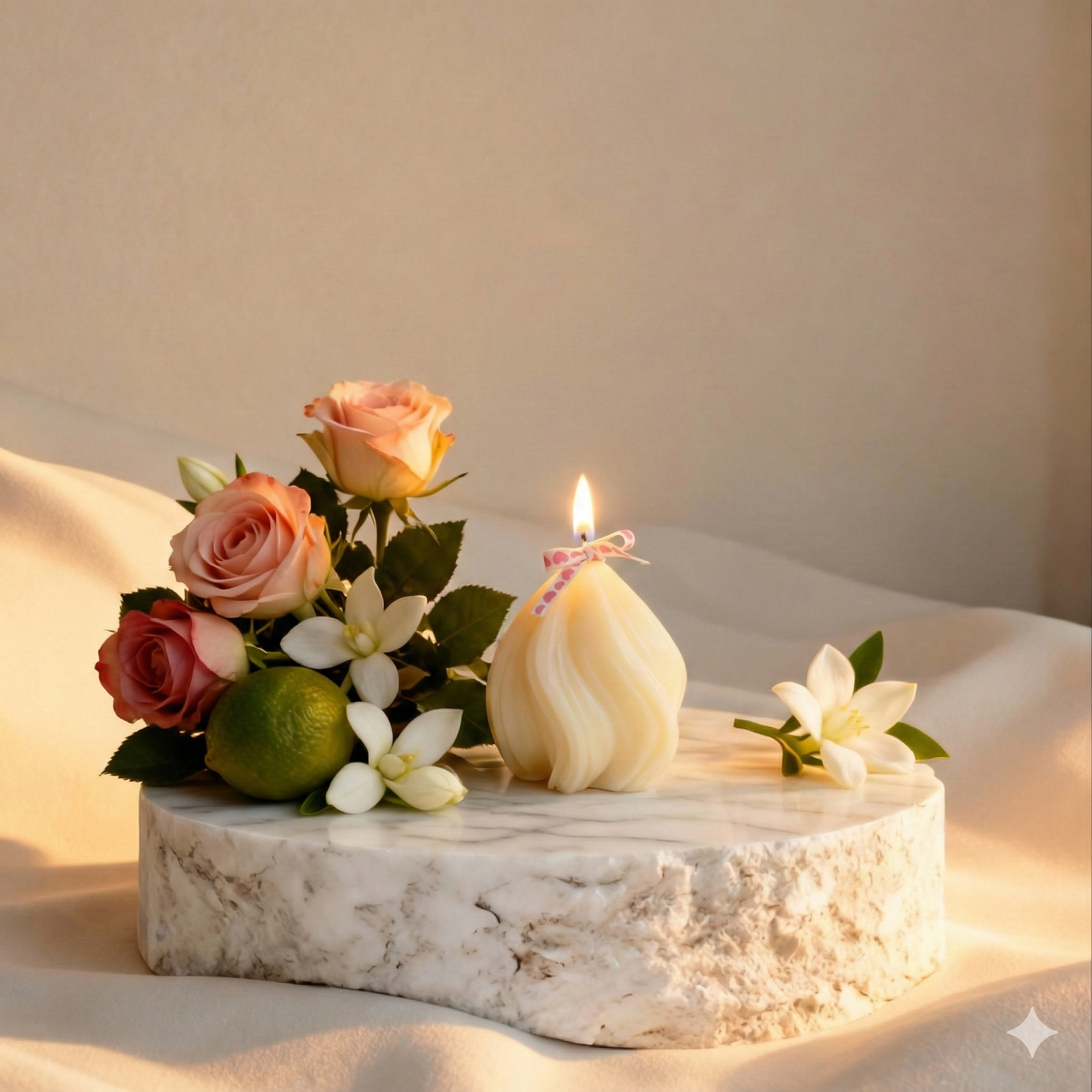 Whisper of Spring: Scented Candles (White)