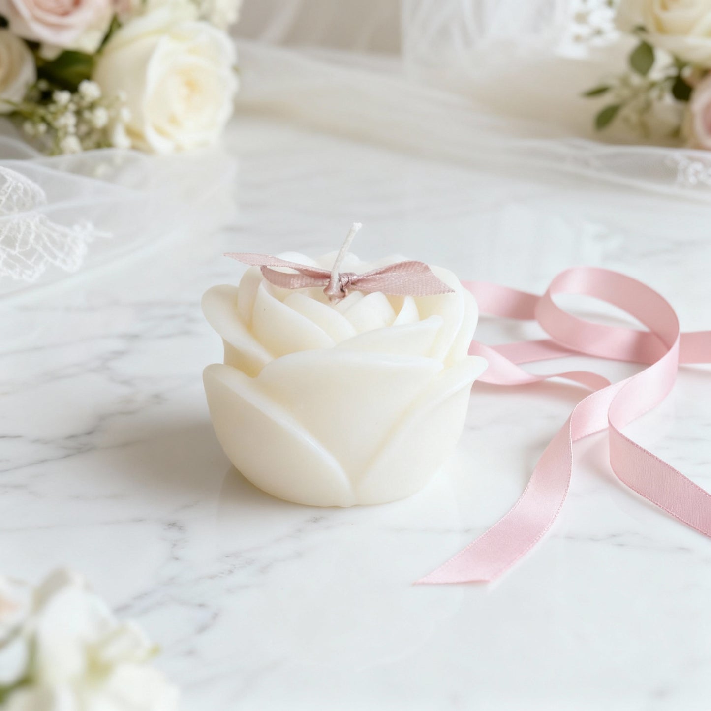 Crimson Spell: Scented Candles (White)