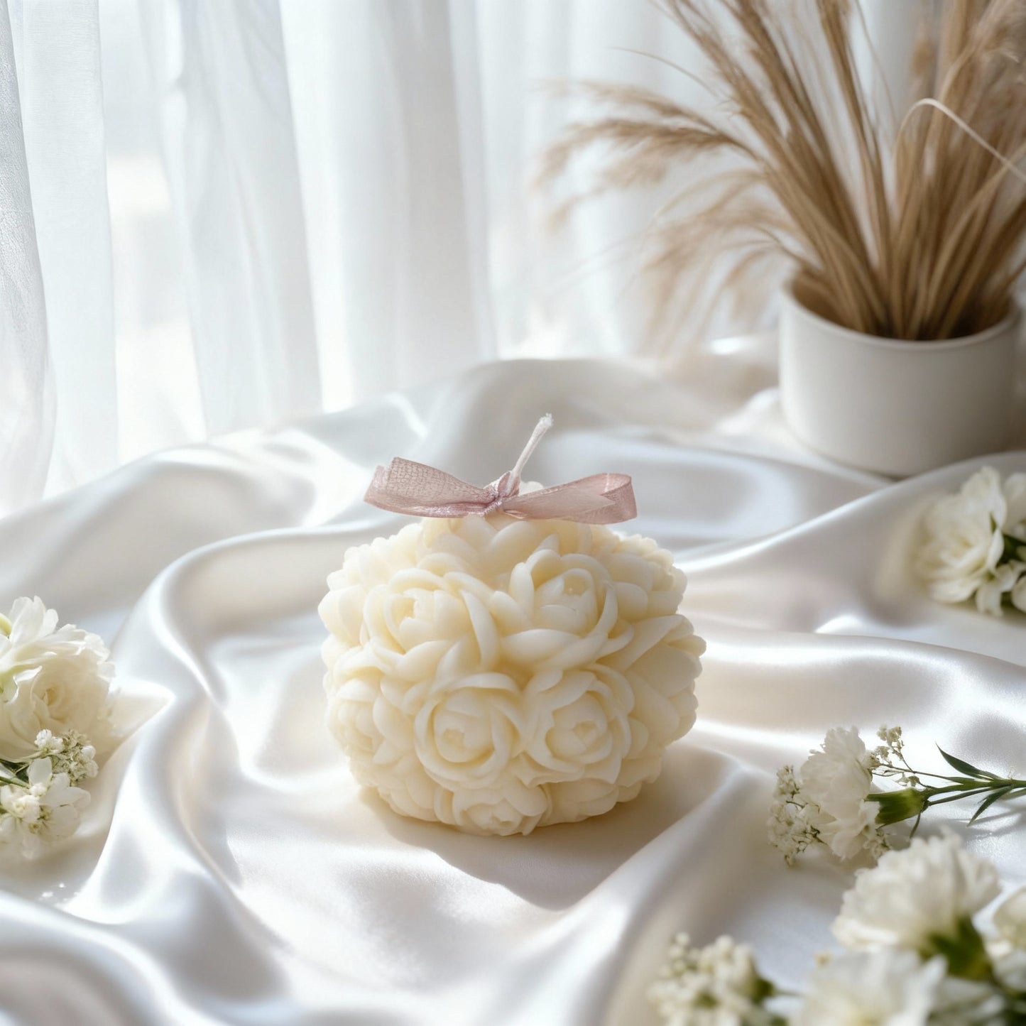 Crimson Spell: Scented Candles (White)