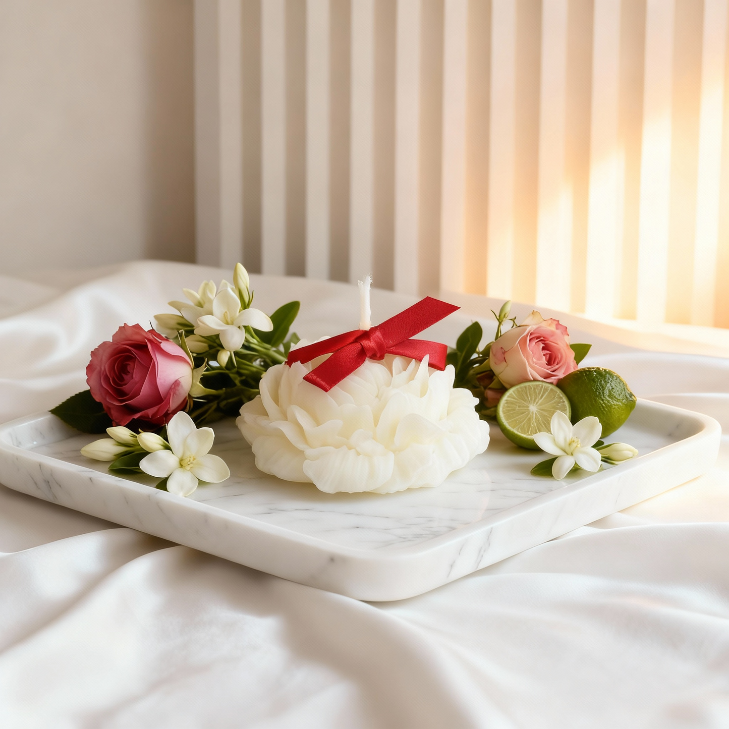 Whisper of Spring: Scented Candles (White)