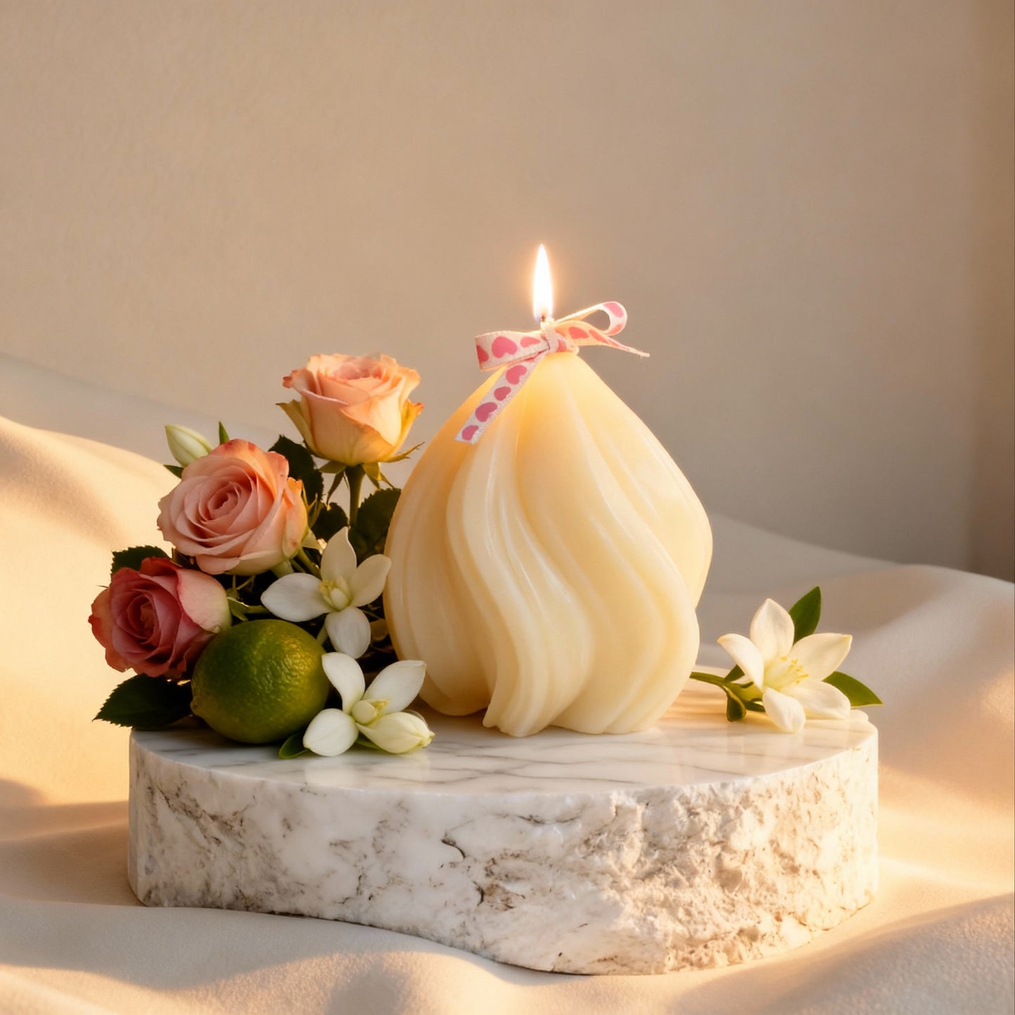 Whisper of Spring: Scented Candles (White)