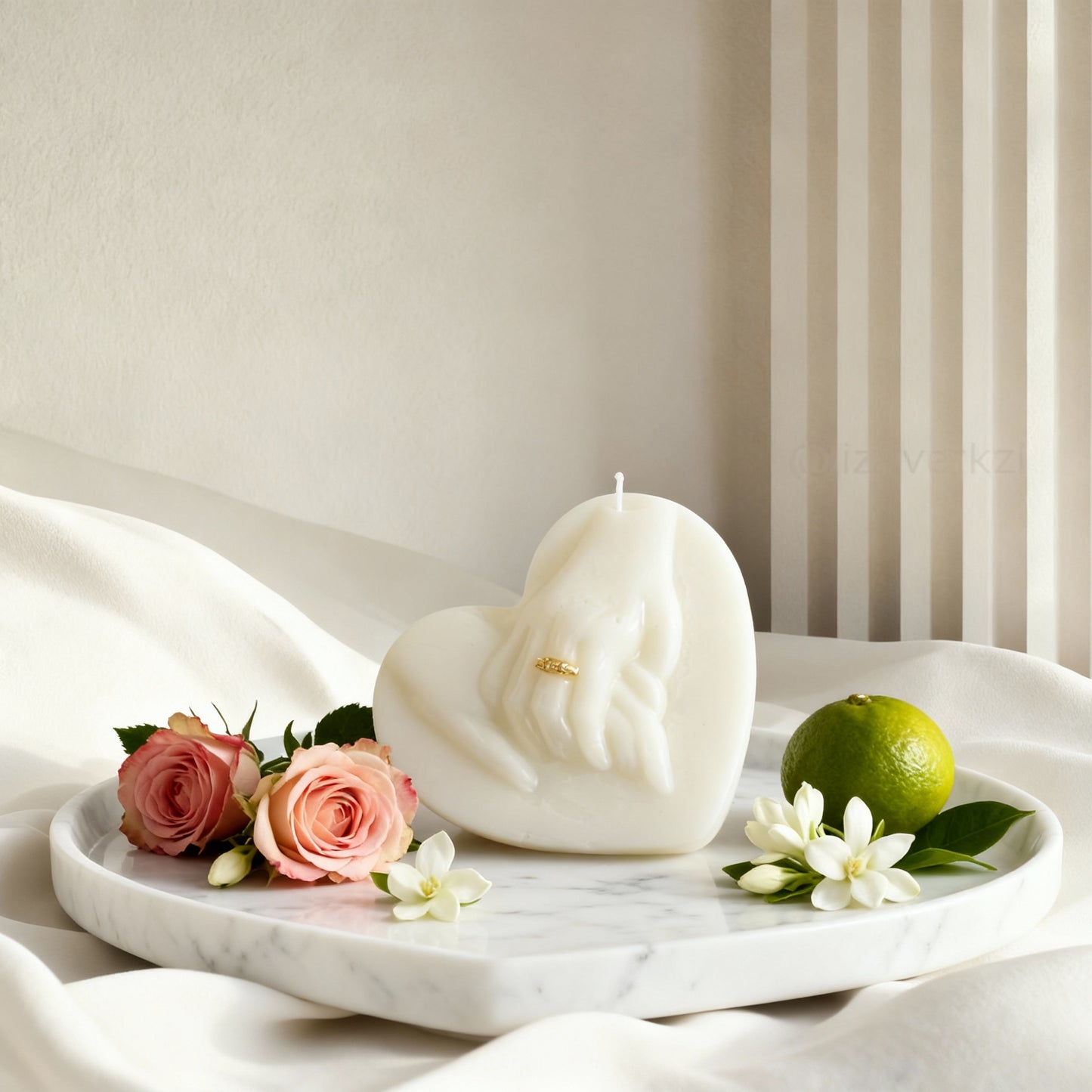 Whisper of Spring: Scented Candles (White)