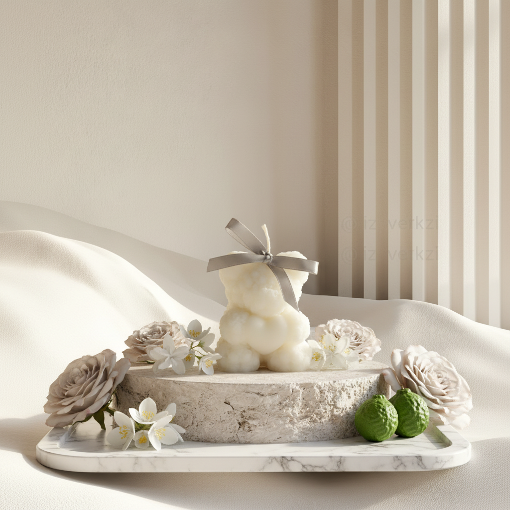 Whisper of Spring: Scented Candles (White)