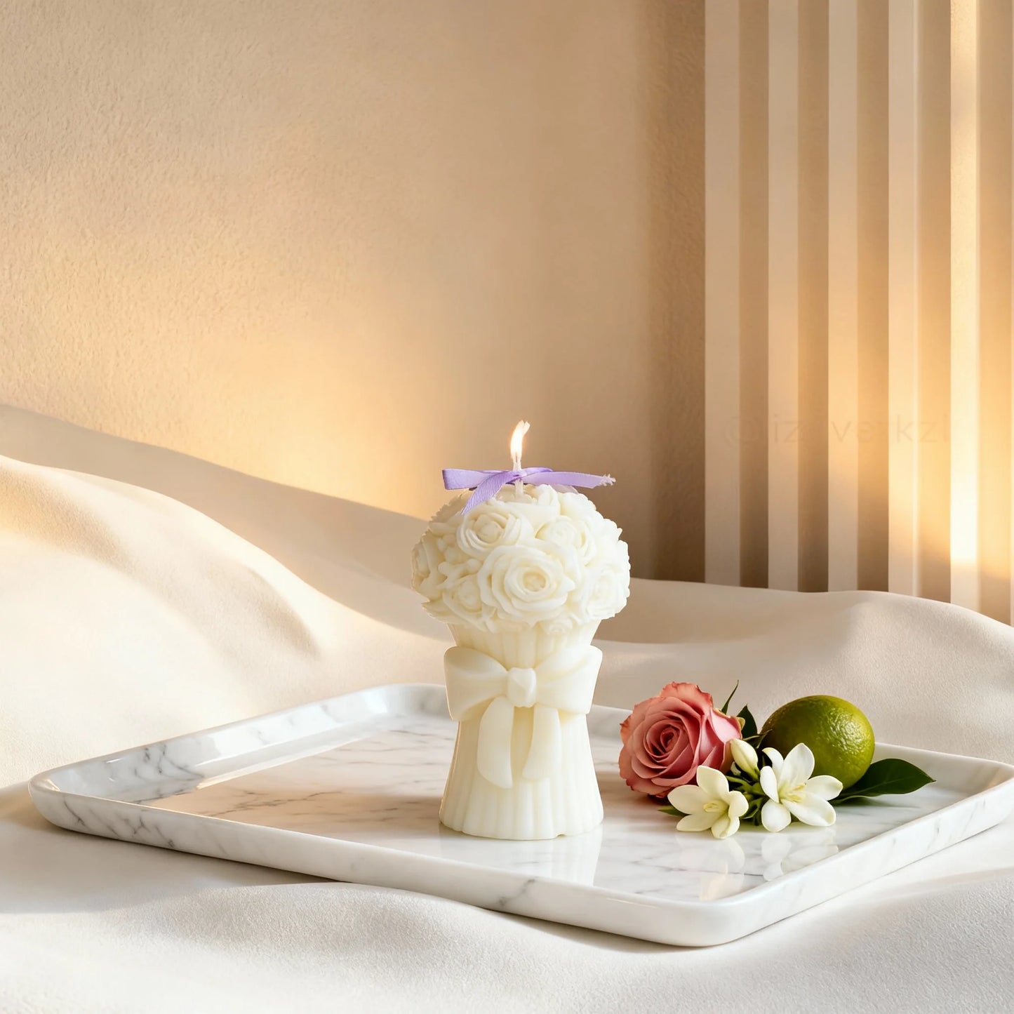 Whisper of Spring: Scented Candles (White)