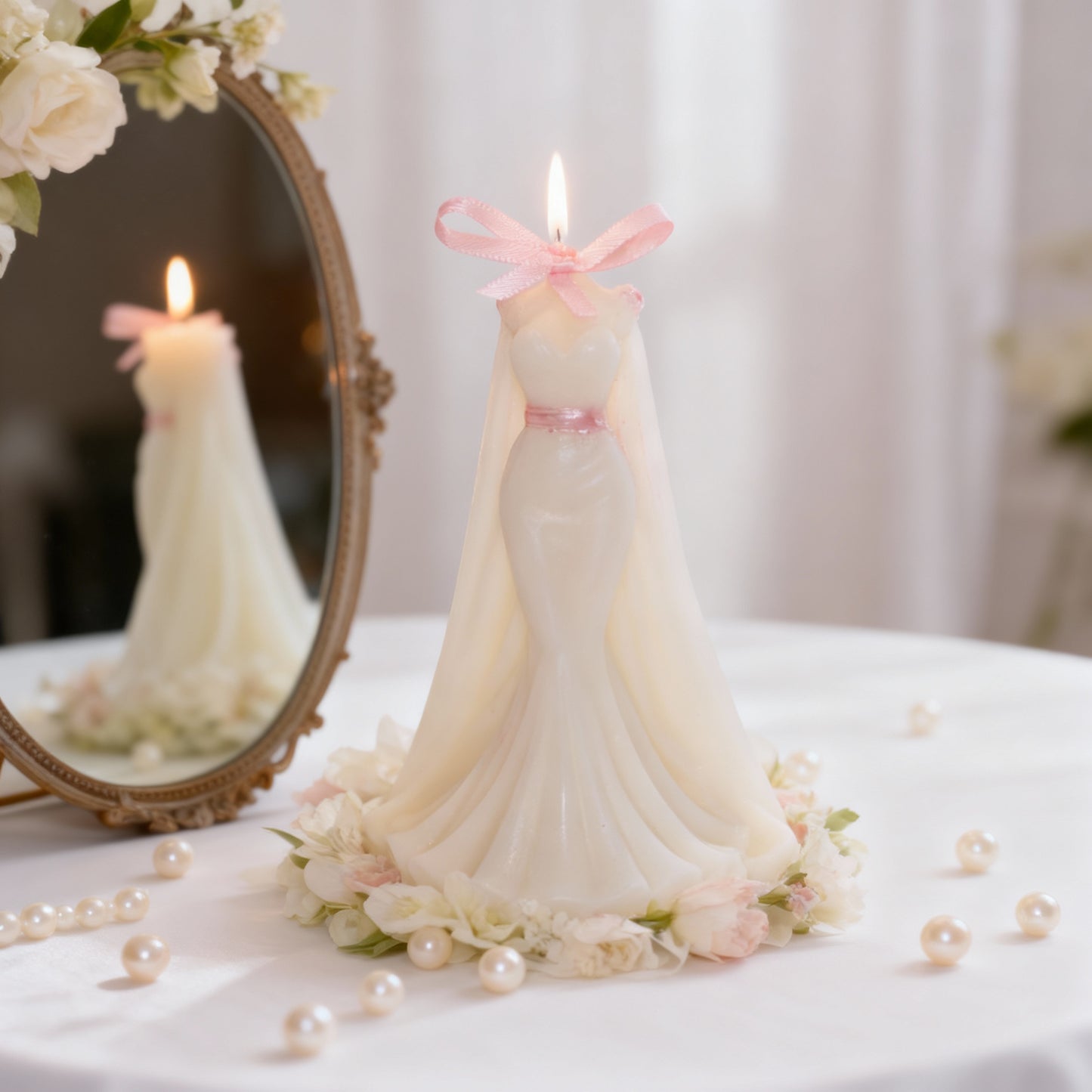 Crimson Spell: Scented Candles (White)